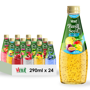 Basil seed drink Cocktail flavor 290ml OEM ODM Private Label Wholesale Beverage Manufacturer - Product Image 2