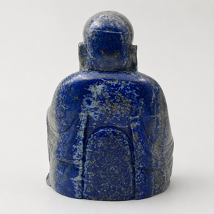 Estatua de Buda Sonriente de Lapislázuli Natural, Tallada a Mano, Buda de Cristal Azul, Decoración Feng Shui para el Hogar, Regalo de Meditación - Product Image 5