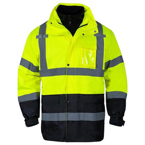 Chaqueta de Seguridad Reflectante de Alta Visibilidad Unisex Rock Creek, Impermeable y Resistente al Viento, Certificación CE/EU, Protección Contra Pinchazos - Product Image 1