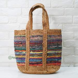 Sac messager bohème tendance 2026 en jute et coton pour femme – Design élégant fait main pour la plage, les fêtes, le shopping – Mode féminine Inde - Product Image 5