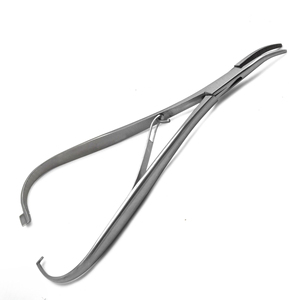 Portaagujas Mathieu para suturas quirúrgicas, instrumento de acero inoxidable para sujetar y guiar agujas - Product Image 1