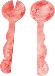 Juego de Cucharas para Ensalada de Resina Hechas a Mano de Primera Calidad, Diseño Moderno, Ligeras y Duraderas, Utensilios de Cocina para Servir Ensaladas, Herramientas para el Hogar y Restaurantes - Product Image 6