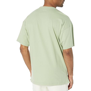 Camiseta de Hombre al por Mayor, OEM, Lisa, Oversize, con Hombros Caídos, 100% Algodón, para Ropa Urbana, Tallas Grandes - Product Image 2