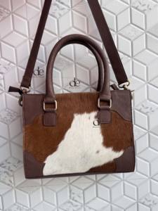 กระเป๋าหนังแท้ทำมือ หนังวัว ขนสัตว์ สีน้ำตาล กระเป๋าสะพายทรงโท้ท สไตล์ยิปซี โบโฮ ดีไซน์ใหม่ ทำมือ สำหรับผู้หญิง ใช้ได้หลากหลาย - Product Image 4