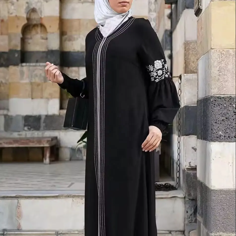 Mới Đến Nữ Hoàng Hijab Cotton Pha Trộn Tự Thiết Kế Burqa Với Hijab Thanh Lịch Đường Ống Hiện Đại Abaya Cho Phụ Nữ Burkha Naqab