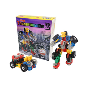 [iringo] IRINGO TRANSFORMER Z, Juego de 61 Piezas de Bloques de Construcción Encajables STEM, Robot Educativo y Creativo - Product Image 3