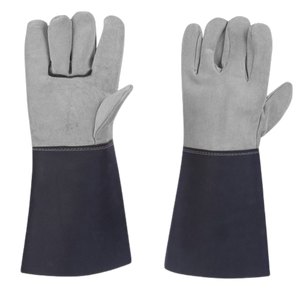 Heavy Duty Cowhide Split Leather Welding <b>Gloves</b> Thick Fleece Firefighting Hand Protection with Industrial Safety Features - Product Image 6