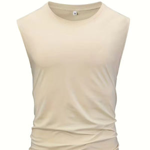 Camiseta sin Mangas Personalizada Premium al por Mayor, Transpirable, Informal, 100% Poliéster, Estilo Urbano, para Hombre, Colección Verano 2026 - Product Image 1