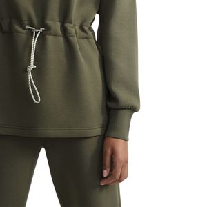 Nouveau Sweat-shirt Court Vert Décontracté et Sportif pour Femme 2026, à Manches Longues, Taille Cintrée, avec Strass et Finition Délavée - Product Image 2