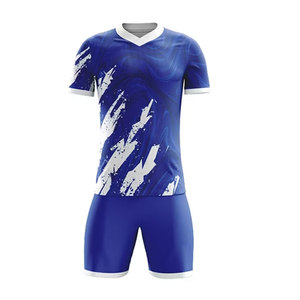 Uniforme de Fútbol Transpirable de Alta Calidad, 100% Poliéster, OEM, MOQ Bajo, Doble Costura, con Número, Nombre y Logotipo del Equipo - Product Image 2