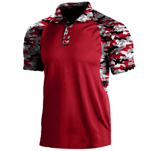 Summer Print Polo <b>Shirts</b> Men Fashion Camouflage <b>Patchwork</b> Short Sleeve Polos Outdoor Sports Fitness Tops Men's Breathable Tees - Product Image 1