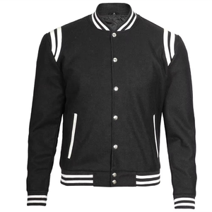 Blouson Trucker en Daim Grande Taille pour Homme, Noir, avec Col Skipper, Qualité Supérieure, Style Universitaire 2025 - Product Image 1