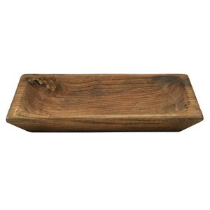 High Quality Solid Wood Eco Friendly Wedding Serving Tray Cutout Handles Rectangular Brown Luxury Classic Modern Multifunction - Product Image 5