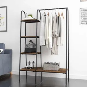 Heavy Duty Handmade Iron Garment Stand with Stable Base and Elegant Design Custom OEM Metal <b>Cloth</b> <b>Rack</b> Handmade for Hotels Apart - Product Image 1
