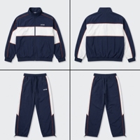 Ensemble de survêtement d'hiver personnalisé pour homme : veste coupe-vent et pantalon respirant pour la course, la gym, le jogging et les activités sportives