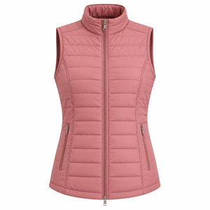Chaleco de equitación elegante para mujer, para uso en establos y senderos, acolchado, de poliéster, spandex y nailon, sin mangas, OEM - Product Image 4