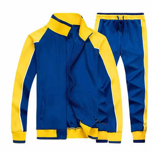 Ensemble de survêtement sport décontracté unisexe le plus vendu, ensemble de survêtement d'hiver, léger, motif uni, design écologique, respirant - Product Image 1