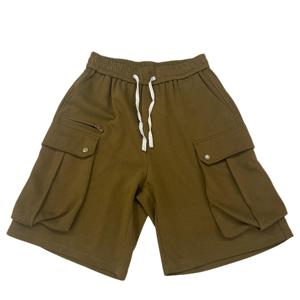 Shorts de sport pour hommes, style urbain, avec logo sur le devant – Respirant, en molleton non tissé/coton, taille mi-élastique, séchage rapide, pour l'entraînement et la course - Product Image 1