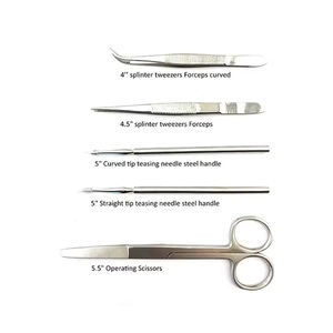 Juego de Instrumentos Quirúrgicos de Acero Inoxidable, Herramientas Manuales con Certificación CE ISO13485, Kit de Cirugía General - Product Image 6