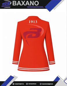 Delta |   Sigma |   Blazer de style universitaire élégant brodé rouge de la sororité Theta, veste de travail - Product Image 5