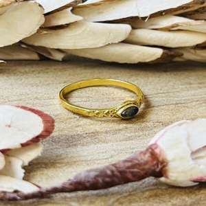 Modern Unique 18k Gold Plated <b>Labradorite</b> <b>Ring</b> Minimal Brass Dainty <b>Ring</b> Minimalist Vintage <b>Ring</b> Wholesale <b>Ring</b> For Women - Product Image 5