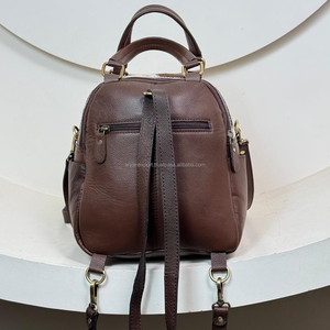 กระเป๋าเป้สะพายหลังหนังวัวอเนกประสงค์สำหรับผู้หญิง, ใหม่กระเป๋าเป้เดินทางแบบเปิดประทุนมีสไตล์ความจุขนาดใหญ่ - Product Image 5