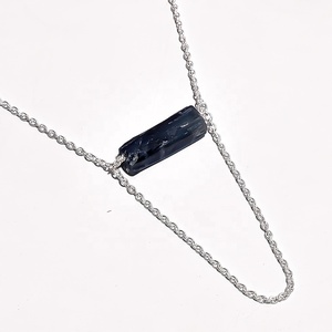 925 Sterling Silver Natural Sunstone Rough Gemstone <b>Necklace</b> Antique Silver Jewelry <b>Chains</b> Factory Supplier wholesaler - Product Image 4