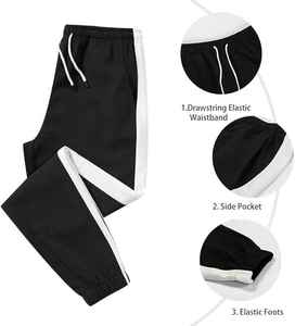 Conjunto de Sudadera con Capucha y Pantalones Deportivos de Felpa Gruesa, Corte Ajustado, Ropa Deportiva para Hombre - Product Image 4