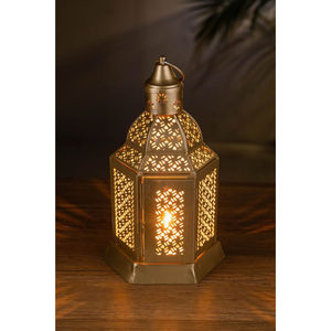 Decorative Iron Lantern Holder for Candle Styling Patio Balcony Home Display and Sophisticated Lighting Enhancement - Product Image 6