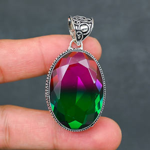 925 Silver Luxury <b>Statement</b> <b>Necklace</b> 22g Weight - Product Image 1