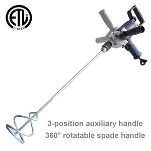 Trapano Miscelatore Elettrico con Cavo da 1/2 Pollice, Motore 9A, Set Miscelatore per Calcestruzzo e Fango con Impugnatura a Spade - Product Image 5