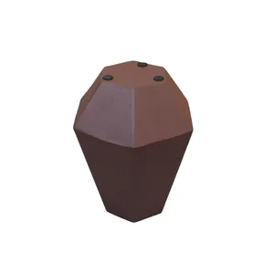 Scandinavian Coastal Matte Black Iron Flower <b>Vase</b> Minimal Nordic Interior Bulk Export Manufacturer Aesthetic Shape - Product Image 4