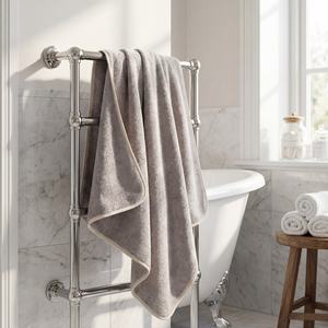 ผ้าขนหนูคลุมศีรษะเด็กแบบมีฮู้ด ปักลายตามสั่ง โลโก้สั่งทำ ผ้ากำมะหยี่คอตตอน ซับน้ำเร็ว เป็นมิตรกับสิ่งแวดล้อม ผ้าคลุมอาบน้ำเด็ก ได้รับการรับรองมาตรฐาน OEKO TEX - Product Image 3