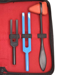 Ensemble de diapasons cliniques en aluminium à 4 canaux avec 5 diapasons et marteau W réglable pour tests médicaux et neurologiques - Product Image 4