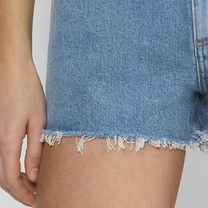 Shorts pour femmes – Vente directe usine, commande en gros, service OEM 2026 / Coutures durables, fermeture sécurisée à boutons, braguette zippée, logo personnalisé - Product Image 3