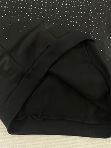 Sudadera con capucha de algodón prémium con cremallera completa, diseño de águila con pedrería negra, estilo urbano, talla grande, para hombre y mujer, de fábrica - Product Image 4