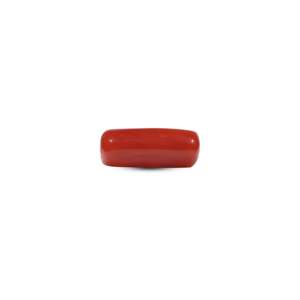 Natural Red Coral Oval Cut Loose Gemstone 6.85 Carat for Fine Jewelry - Product Image 1