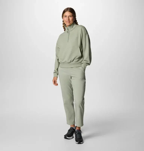 Sudadera con media cremallera para mujer, estilo Safari, con estampado Marble Canyon, bolsillos canguro, puños y dobladillo acanalados, para entrenamiento, venta al por mayor y personalizada - Product Image 6