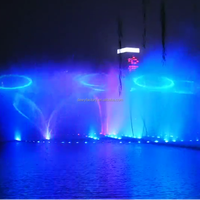 Fontaine musicale dansante Dewy Factory personnalisable de 50 m de long avec contrôleur DMX 512 en acier inoxydable, usage commercial, garantie 3 ans