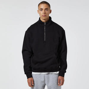 Sudadera informal de forro polar con media cremallera para hombre en oferta, sudaderas de manga larga para hombre de marca privada con servicio OEM - Product Image 2