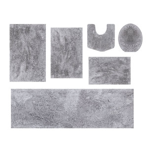 Lot de 6 tapis de bain en microfibre, antidérapants avec dos en caoutchouc, ultra-absorbants, lavables en machine – Vente en gros à chaud - Product Image 1