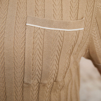 Pull en maille pour homme Cole Buxton, tricot, col polo, haut d'été