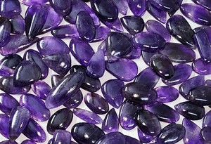 Ametyste naturelle cabochon, formes variées, pierres précieuses en vrac, violettes, polies, calibrées, haute qualité, RUHAN GEMS, pour la fabrication de bijoux et bagues - Product Image 6