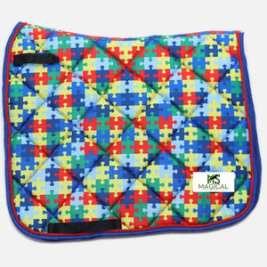 Almohadillas para Silla de Montar de Alta Calidad, Sublimadas con Diseño de Rompecabezas, Impresas en 3D, de Gran Calidad, para Uso General - Product Image 1