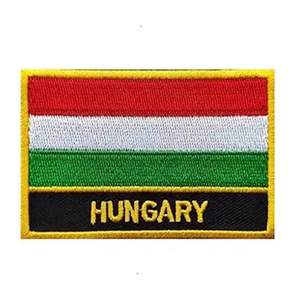 1 parche bordado con la bandera de Hungría, para planchar o coser. - Product Image 1