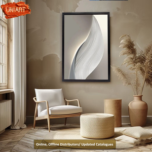Luxuriöse Wabi-Sabi Wandkunst Leinwand UV-Druck Wanddekoration Wohnzimmer Wabi-Sabi Leinwandgemälde Skandinavisches Kunstposter - Product Image 2