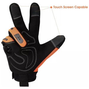 Guantes de Seguridad de Cuero Completos, Sin Cierre, Negros y Marrones, Impermeables, Anti-UV, Antideslizantes, Unisex, para Invierno y Exteriores, Marca CAPTAIN INDUSTRY - Product Image 3