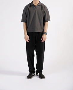 Camiseta polo informal al por mayor con cremallera para hombre, 100% algodón, talla grande, corte holgado, manga corta, con logo impreso personalizado. - Product Image 5