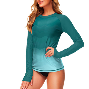 Camiseta de manga larga para mujer con protección UV, para surf, deportes acuáticos y gimnasio, para fitness y deportes acuáticos. - Product Image 4