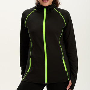 Women's Eco-Friendly Breathable <b>Lightweight</b> Sun Protective <b>Running</b> Rainwear <b>Jacket</b> with Stand Collar Zipper Closure Quick Dry - Product Image 6
